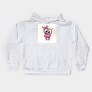 girl owl Kids Hoodie